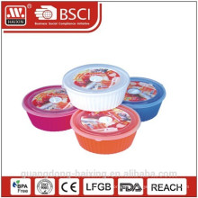 Produits en plastique ronde micro-ondes alimentaires Container(2.55L)